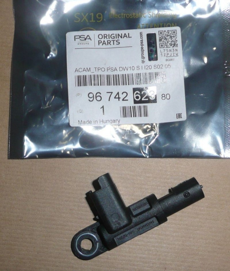 Capteur de position d'arbre à cames Citroën C4, Citroën C5 (X7), Peugeot 308, 9674262380, 9674262380,