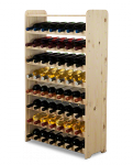 Weinregal für 56 Flaschen Massiv RW-3-56P (72x26,5x118), Erlen, Braun