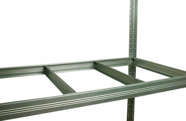 Metallregal Steck-Lager- Schwerlastregal bis 400 kg pro Boden , verzinkt , HZ_213x100x60, 5 Böden