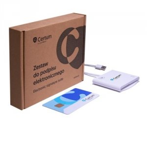 Podpis elektroniczny z kartą i czytnikiem Certum Standard ważny 1 rok 