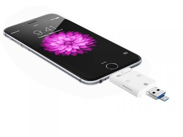 Pamięć FlashDrive do iPhone 5 SE 6 7 Plus 128GB SD Reader