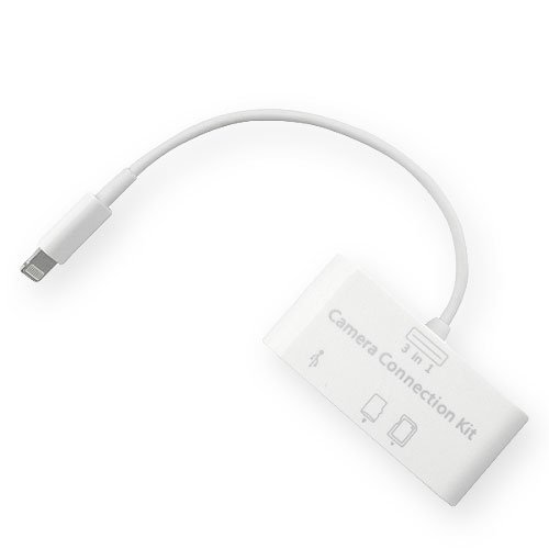 iPad Air Pro iPhone Camera Connection Kit USB SD Lightning iOS10