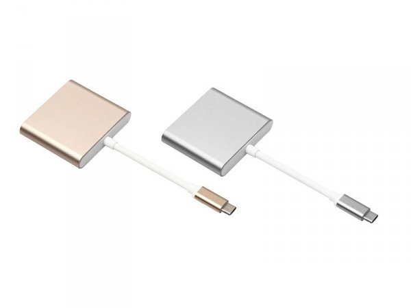 Przejściówka USB-C do HDMI + USB 3.0 HUB + USB-C Power do APPLE MacBook 12