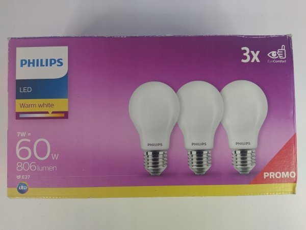 Żarówka LED Philips 7W=60W E27 806lm E27