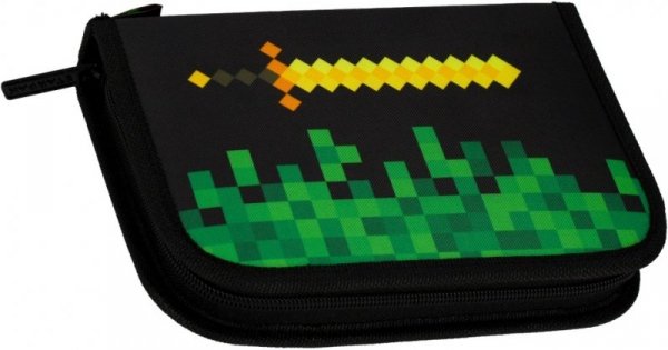 Piórnik dwuklapkowy z wyposażeniem Pixel Gamer