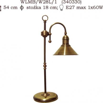 Lampka biurkowa mosiężna,lampka stołowa mosiądz