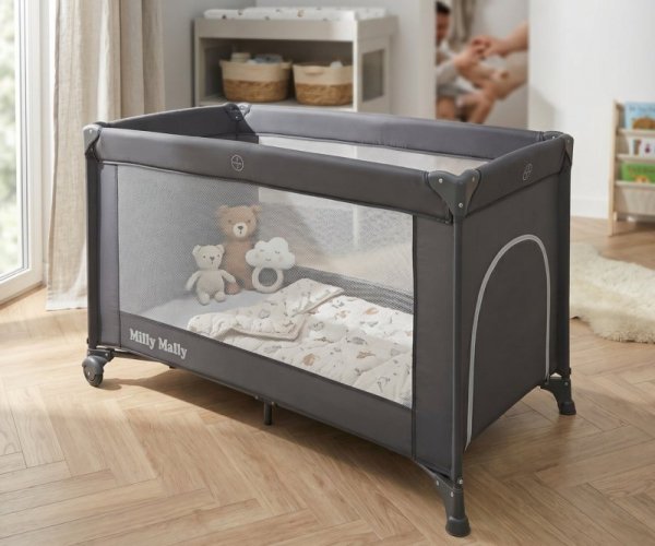 Milly Mally Łóżeczko turystyczne Mirage Dark Grey