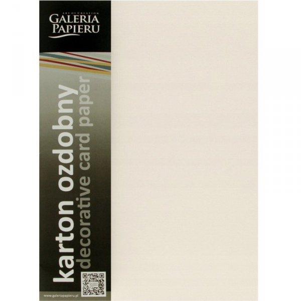 Karton ozdobny Kratka kremowy 20szt./op. 220g/m2 201632 Galeria Papieru