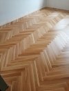 Parkiet dąb warstwowy lakierowany/olejowany fazowany kl.Standart 11x70x490mm + materiały + robocizna