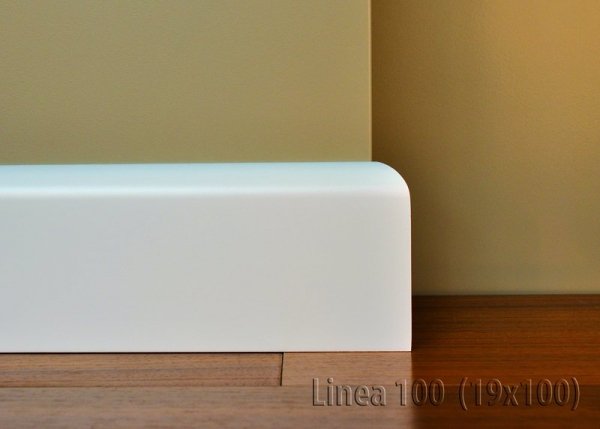 Cokół MDF Linea 100 19x100x2440mm biały