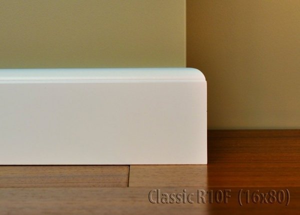 Cokół MDF Plus Classic R10F 16x80x2440mm biały