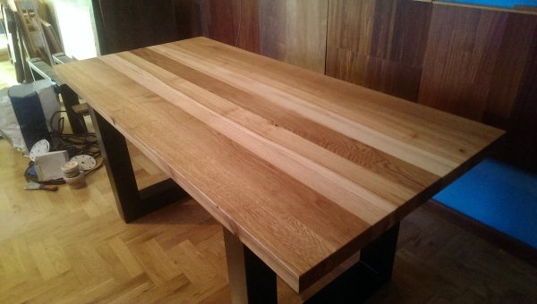  Stół lity dębowy + jesion 45x810x1720mm  