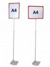 Tall stander for A4 acrylic promotion cards