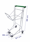 Shopping cart for 2 shopping baskets