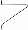 Shelf with hooks for wall - 60 x 40 cm