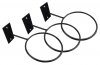 3 x Holder, hook for ball, mounted to wall