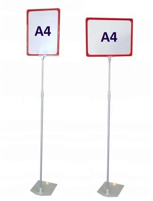 Tall stander for A4 acrylic promotion cards