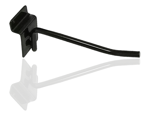 Black single hook for panel 20 cm