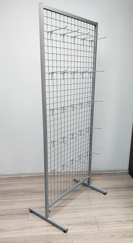 Display stand with 25 hooks
