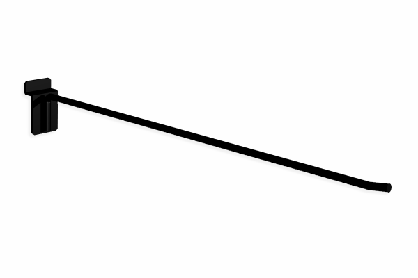 Black single hook for panel 30 cm
