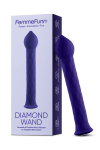 FEMMEFUNN DIAMOND WAND DARK PURPLE - wibrator (fioletowy)