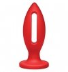 Kink by Doc Johnson Wet Works Lube Luge tunel analny - Premium Silicone Plug 6'' (czerwony)
