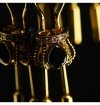 Upko Crown and dangling side nipple clamps - zaciski na sutki (złoty)
