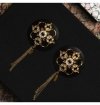 Upko Luxury Baroque Leather Pasties - nasutniki (złoty)