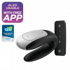 Satisfyer Double Fun Black - wibrator dla par (czarny)