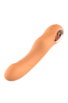 Dream Toys Glam Flexible Ribbed Vibe - wibrator klasyczny (pomarańczowy)