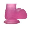 7 Jelly Studs Crystal Dildo Medium Pink