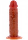 Silicone Foreskin Dong 15 cm Caramel skin tone