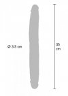 Silicone Foreskin D-Dong 35 cm Caramel skin tone