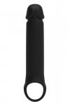 Dream Toys RAMROD VIBRATING EXTENDER WTH REMOTE - nakładka na penisa z wibracjami (czarny)