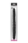 NS Novelties COLOURS DOUBLE PLEASURES BLACK - podwójne  dildo (czarny)