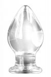 NS Novelties RENEGADE GLASS KNIGHT CLEAR - szklany korek analny (biały)