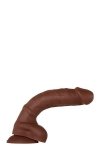 EVOLVED REAL SUPPLE POSEABLE 8.25INCH - dildo (brązowy)