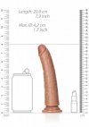 Slim Realistic Dildo with Suction Cup - 7/ 18 cm