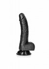 Curved Realistic Dildo  Balls  Suction Cup - 7/ 18 cm