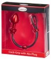 MALESATION Cock-Grip with Alu-Plug small, red
