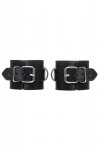 Anonymo handcuffs, PU leather, black
