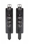 Anonymo handcuffs, PU leather, black