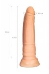 A-TOYS, Realistic Dildo, TPE, Flesh, 18 cm