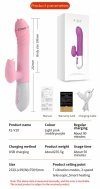 Wibrator-Silicone Vibrator USB 7 Function and Thrusting Function / Heating, purple