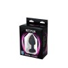 Black small butt plug with white crystal