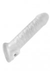 Perfect Fit Fat Boy Thin Clear 6,5'' - nakładka na penisa (szary)