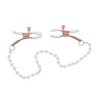 Sportsheets S&M Peaches ‘n CreaMe Pearl Nipple Clamps Cream - nasutnik  (kremowy)