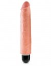 King Cock wielkie dildo - 10'' Vibrating Stiffy sztuczny penis z wibracjami (cielisty)