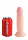 King Cock dildo - Plus 6'' Triple Density Cock sztuczny penis (cielisty)
