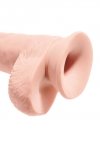 King Cock Dildo  Triple Density Fat with Balls 10 cali sztuczny penis (cielisty)